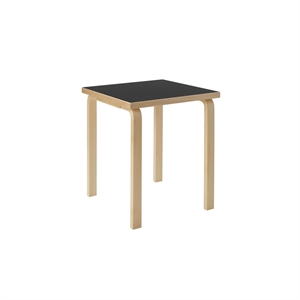 Artek Aalto 80C Vierkante Kindertafel Zwart