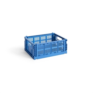 HAY Colour Crate Opbergbox Medium Elektrisch Blauw