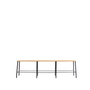 Frama Adam Bank L160 Zwart/ Eiken