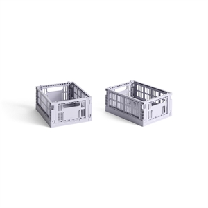 HAY Colour Crate Opbergdoos Mini Set van 2 Lavendel