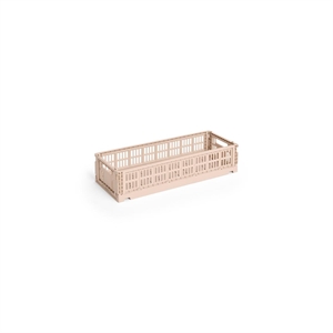 HAY Colour Crate Opbergdoos Mini Langwerpig Poeder