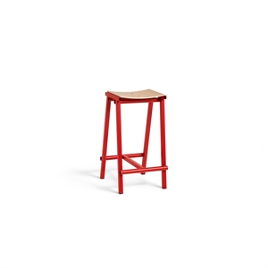 HAY Kruk 8 Barkruk H65 Signaalrood