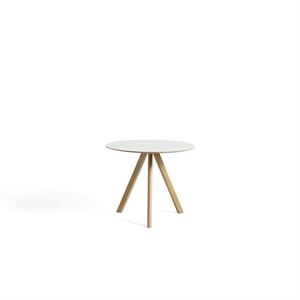 HAY CPH20 Eettafel Ø90 Wit/ Eiken