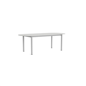 HAY Annex Oblong Eettafel L220 Wolkgrijs/ Aluminium