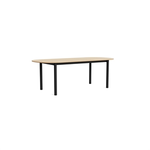 HAY Annex Oblong Eettafel L220 Gelakt Eiken/Antraciet