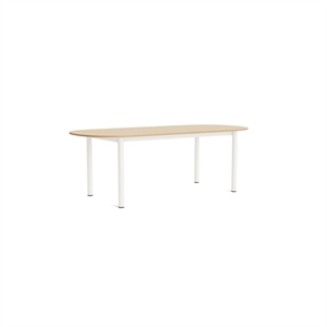 HAY Annex Oblong Eettafel L220 Gelakt Eiken/ Crème Wit