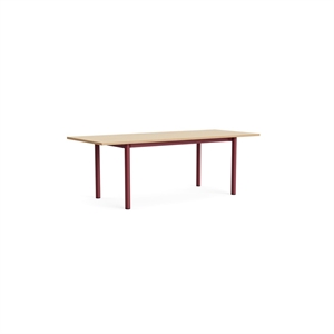 HAY Annex Overhang Eettafel L220 Gelakt Eiken/Schuurrood