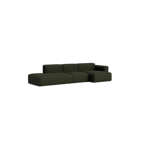 HAY Mags Soft Low 3-zitsbankcombinatie 4 Rechts Maglia Donkergroen