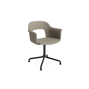 HAY Layout 254 Eetkamerstoel met Armleuning en Draaifunctie Naveli 133/ Zwart