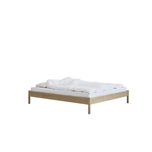 Rye Sleep Alken Bedframe Zonder Hoofdbord 140x210 Zeepbehandeld Eiken