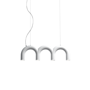 Oblure Arch Triplette Hanglamp Wit