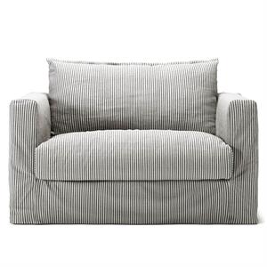 Decotique Le Grand Air Nou Love Seat Fauteuil Ash Stripe