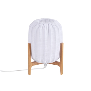 Watt & Veke Prisma Tafellamp Mini Eiken/ Wit