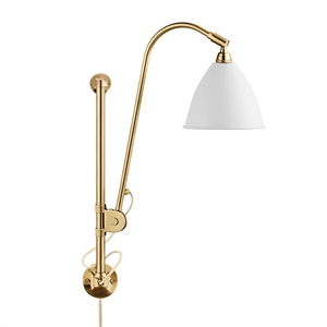 Bestlite BL5 Wall Lamp Mat White & Brass