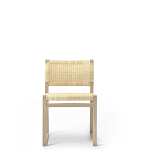 Fredericia Furniture BM61 Eettafelstoel Wicker/Geolied Oak