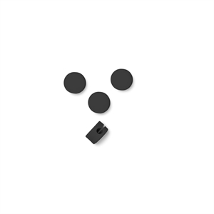 Voetstukkabelstippen Houtskool