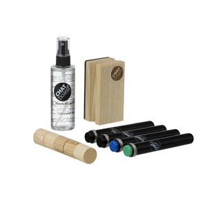 Chat Board Woody Starter Set voor borden Eiken/ Zwart/ Blauw/ Groen