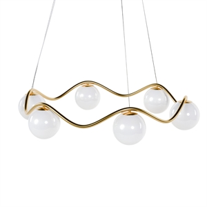 Rebello Decor Circle Of Life Hanglamp Ø91 Helder Snoer Ø15 Bolletjes