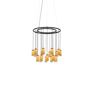 Santa & Cole Cirio kroonluchter S Hanglamp Wit/porselein