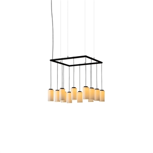 Santa & Cole Cirio Cuadrada Hanglamp Wit/porselein