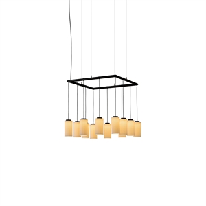 Santa & Cole Cirio Cuadrada Hanglamp Wit Pana/Porselein