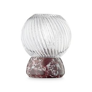 Design By Us Twist Of Marble Kandelaar Burgundy/ Helder