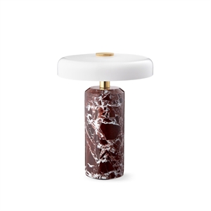 Design By Us Trip Draagbare Lamp Burgundy Marmer/Glanzend Opaal