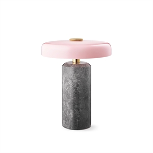 Design By Us Trip Draagbare Lamp zilver Marmer/Roze