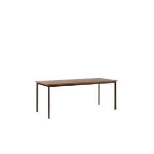 &Tradition Drip HW116 Eettafel L193 Zwart/Gelakt Walnoot