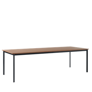 &Tradition Drip HW117 Eettafel L253 Zwart/Gelakt Walnoot