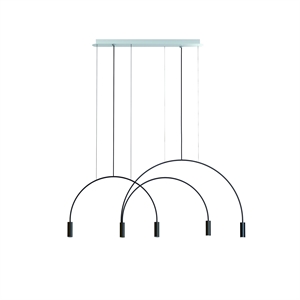 Estiluz Volta 5 Hanglamp 3000K Zwart