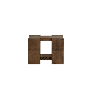 Rye Sleep Etagere Bijzettafel Klein Gerookt Rood Eiken