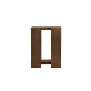 Rye Sleep Etagere Bijzettafel Hoog Gerookt Rood Eiken