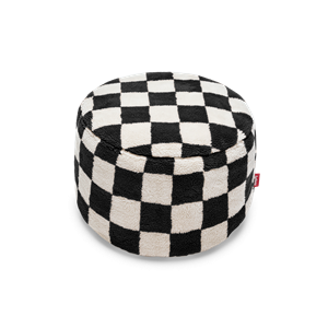 Fatboy Point Teddy Chess Pouf Zwart Ecru