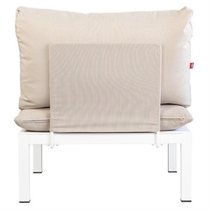 Fiam Domino Metaal Onderdeel Voor Rugleuning/Armleuning Beige