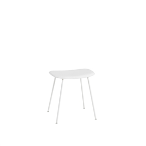 Muuto Fiber Kruk M. Tube Lampenvoet Wit