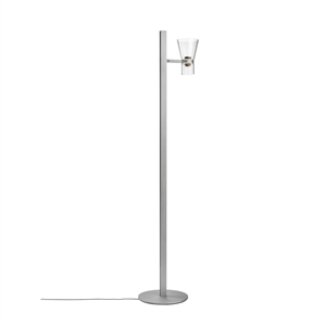 Flos Nocturne F1 Kegelvormige Vloerlamp Zilver