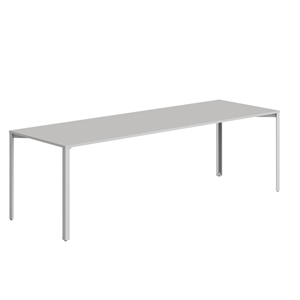 +Halle Grid Tafel 80x240 Licht Grijs