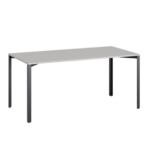 +Halle Grid Tafel 80x160 Licht Grijs/ Zwart
