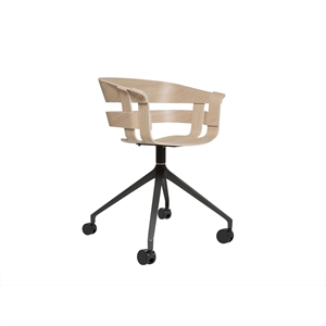 Design House Stockholm Wick Draaistoel met Wielen Eiken/ Grijs
