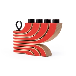 Design House Stockholm Nordic Light 4-armige Kandelaar Rood