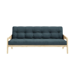 Karup Grab Sofa met 5-laags Matras, Petrolblauw/onbewerkt