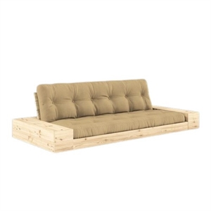 Karup Base Slaapbank met Zijbox en 5-laags Matras Helder/Beige