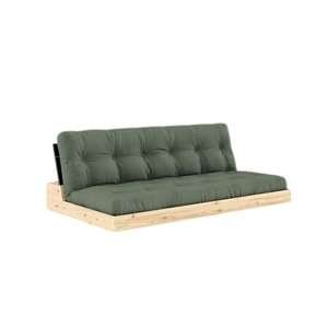 Karup Base Slaapbank met 5-laags Matras Zwart/Olive Green