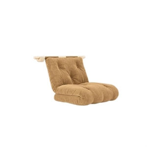 Karup Haakmatras met Beugels 75x200 Cm, Fudgebruin/onbewerkt