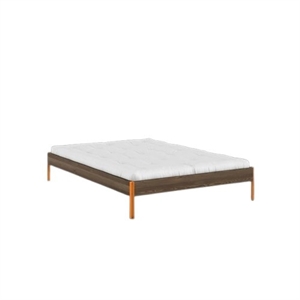Karup Core Bedframe 140x200 Cm, Carobbruin/ Oranje