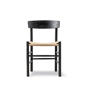 Fredericia Furniture Mogensen J39 Eettafelstoel Zwart Gelakt/Papiergaren
