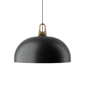 Lodes Jim Dome Hanglamp Zwart/ Wit/Honing