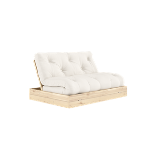 Karup Design Slaapbank met Matras 140x200 Naturel/blank Gelakt