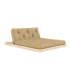 Karup Design Klapbedbank met Matras 140x200 Beige/Rauw